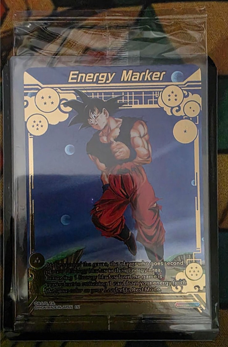 Dragon Ball Super Masters Energy Marker Goku BT31-EM03 Gold Sealed