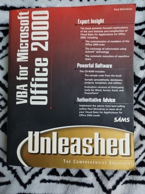 Visual Basic Applications for Office 2000 Unleashed by Paul (Includes Sealed CD)