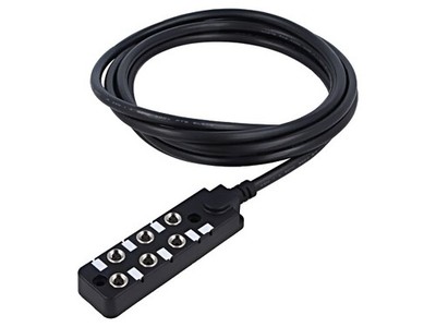 LUMBERG SBS 4/LED 3 Verbindungszentrale M8, 4 Eingänge, IP67, 30 V DC, 2 A – Mit LED-Signalisierung Für Sensoren