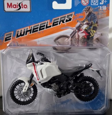Maisto 2 Wheelers Ducati DesertX 2022 1:18 Diecast Motorcycle White/Black Red