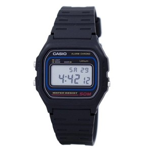 Reloj Casio W-59-1VQES Hombre Digital Vintage Negro 5 Bar Luz Alarma