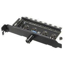PWM Driver Module 3 Pin 4 Pin 12V PCI Cooling Fan Hub 8 Way Splitter Fan Adapter