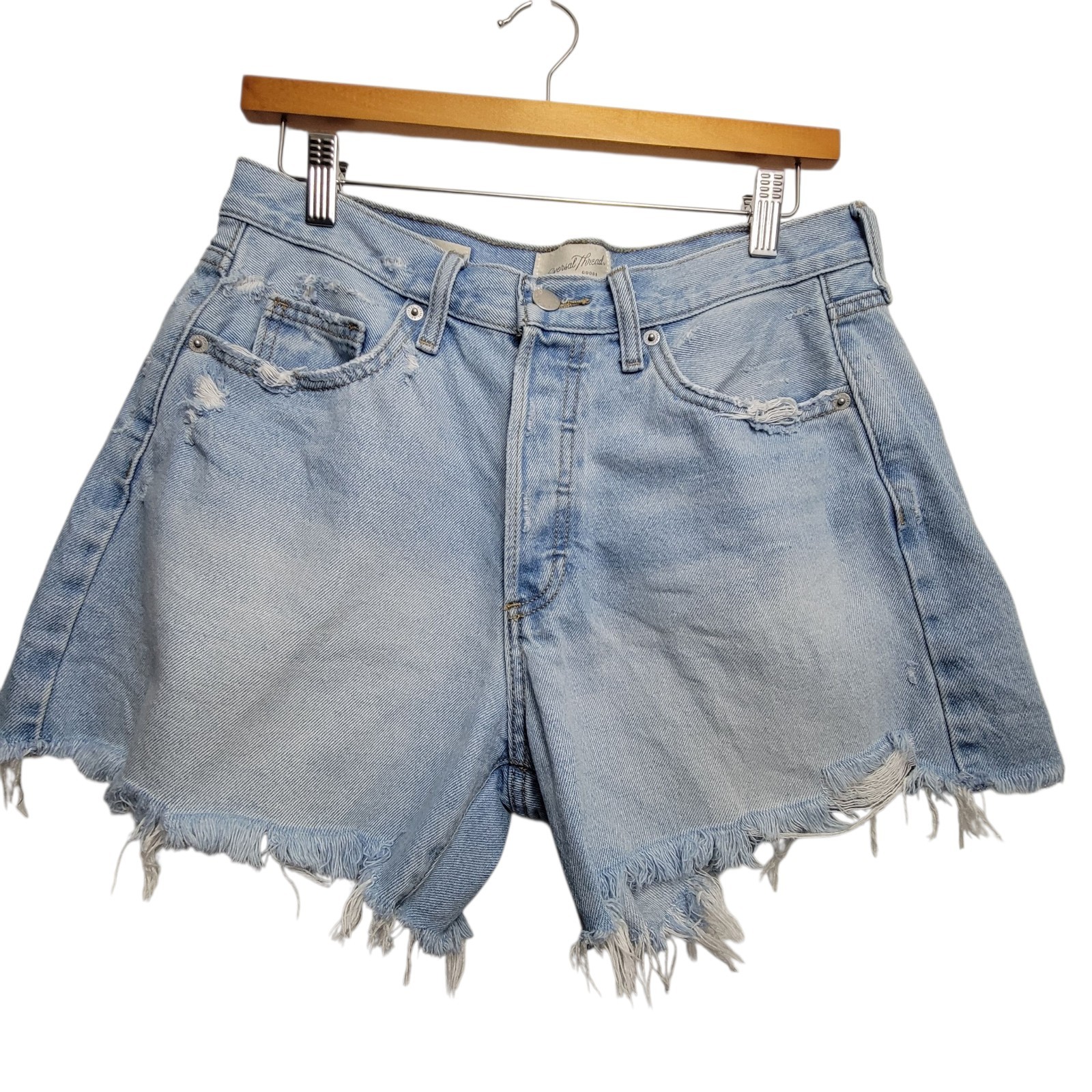 Universal Thread  Button Fly Distressed Mid Rise … - image 1