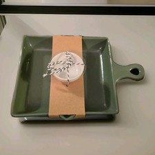 Green Target Bullseye Corn Bread Square Oven ...