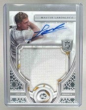 MARTIN LANDALUCE 2024 Topps Royalty Tennis Rookie Relic Patch AUTO #d /75 RC