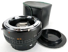 Vintage 1970s Focal MC 2X Converter Lens With Leather Case New Arrival