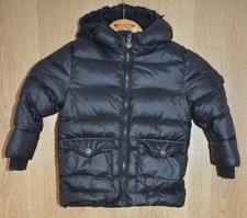 Pyrenex Original Daunenfüllung Jungen Mantel mit Kapuze Alter 2 - schwarz
