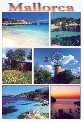 AK Mallorca Küste Karibik Bucht Insel Collage Tropen Strandbucht AA15082