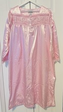 Anthony Richards Pink Polyester Satin Nightgown Size L Granny Core Long R1018