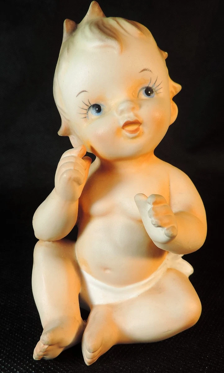 Vintage Baby Figurine In Antique Ceramic & Porcelain Figurines for
