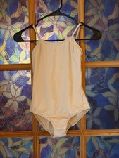 Bloch Nude Beige Dance Leotard Tank Child Size 12 Costume Base Liner