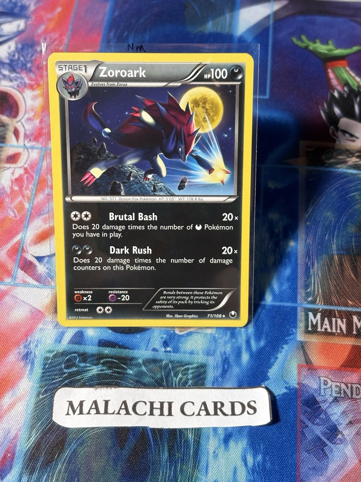 Pokemon x1 Zoroark - Dark Explorers (Rare 71/108) (Near Mint!)