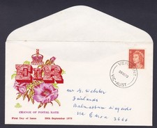 1970 QUEEN ELIZABETH II 6c DECIMAL STAMP ROYAL FIRST DAY COVER #32