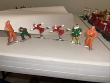 Lot of 6 Barclay Lead Ice Skaters All In Good to Great Condition. See Photos.