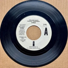 Brian Eno – The Lion Sleeps Tonight White Label Promo 7" Experimental Rock 1975