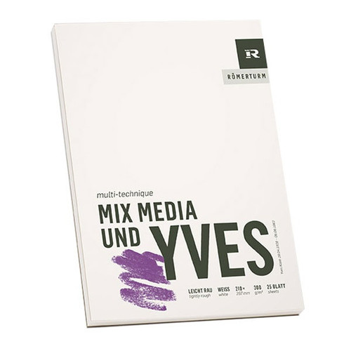 (1,04€/Blatt) Zeichenblock 300g/m² leicht rau DIN A2 Römerturm Mix Media & Yves - Bild 1 von 2