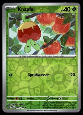 Knapfel 009/131 Common Prismatic Evolutions Reverse NM Pokemon Karte Deutsch
