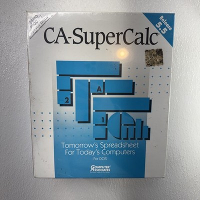 NEW CA-SuperCalc for DOS Computer Associates DEMO PRODUCT