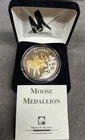 Alaska Mint Moose Medallion Silver 1oz .999 Moose with Box & COA