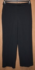 Womens Black Relativity Flat Front Dress Pants Size 12 need hemmed