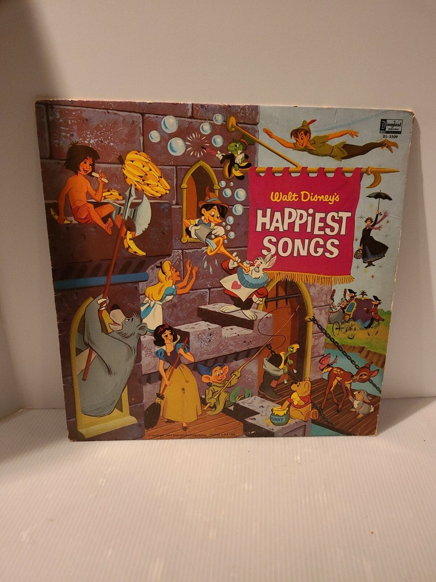 Walt Disneys Happiest Songs LP Vinyl | eBay