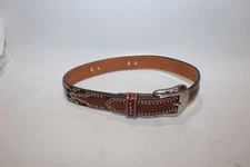 Nocona Belt Company Genuine Leather Belt Kid/Youth 22 Buckle