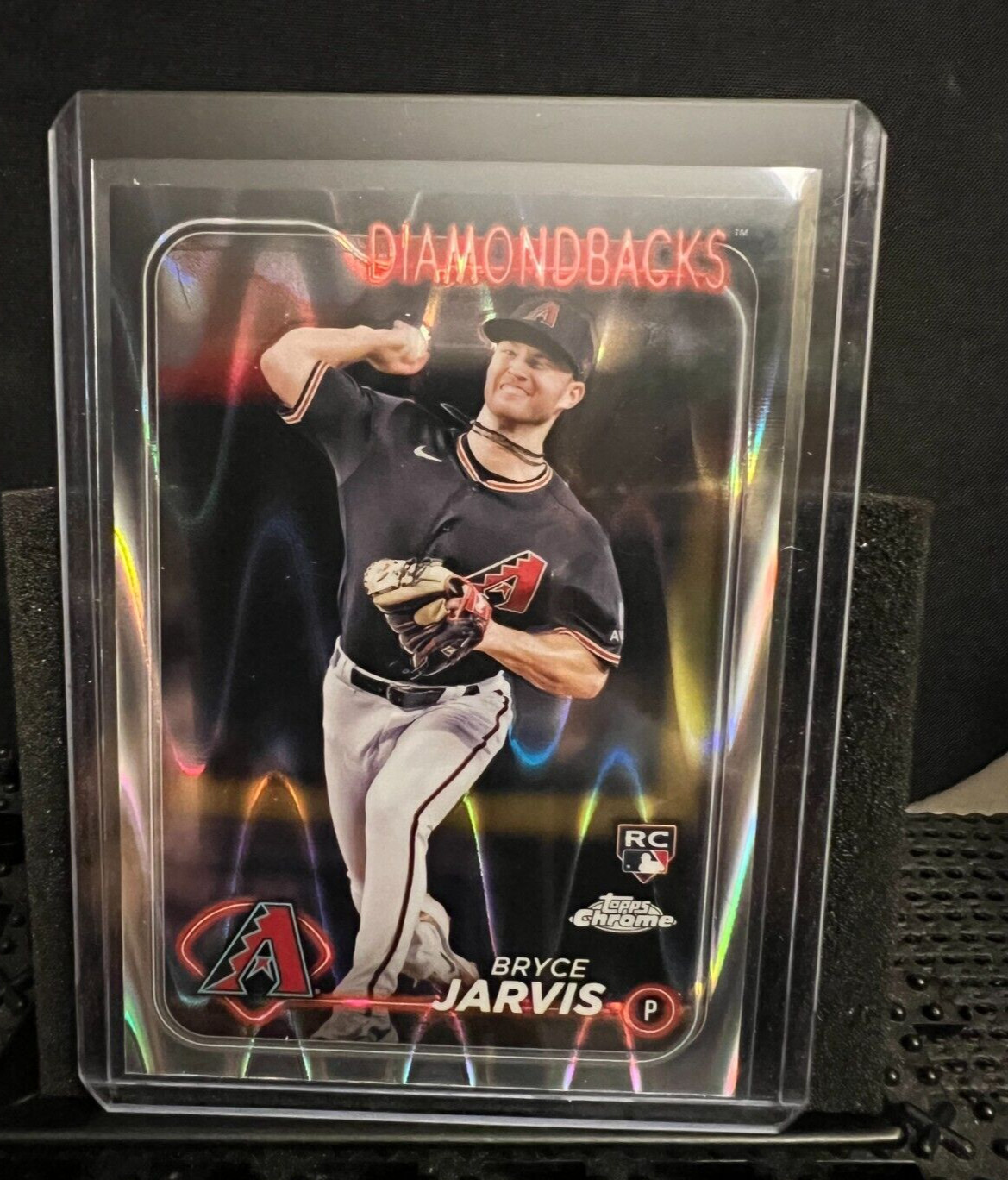 Bryce Jarvis RC 2024 Topps Chrome - RayWave Refractor - #75 - Diamondbacks