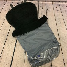 Ex Display Chicco Stroller Footmuff in Grey Black Fleece Lining