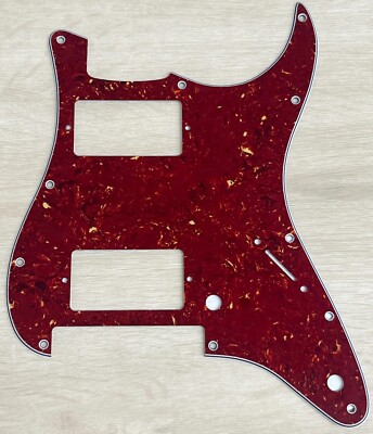 For Strat Floyd Rose Tremolo HH Humbucker Style Guitar Pickguard,Red Tortoise