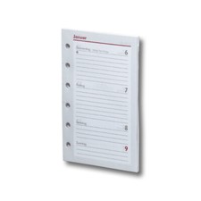 Kalender Einlagen A7 bsb Kalendarium Timer 1Woche 2Seiten 2027 A7 12,9x8cm neu