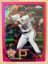 2023 Topps Chrome pink rc JASON DELAY #d 397/399! Pittsburgh Pirates