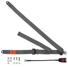 Front Static Seat Belt For Foden 4000 Series 17 Ton Truck 1990 Shape Grey