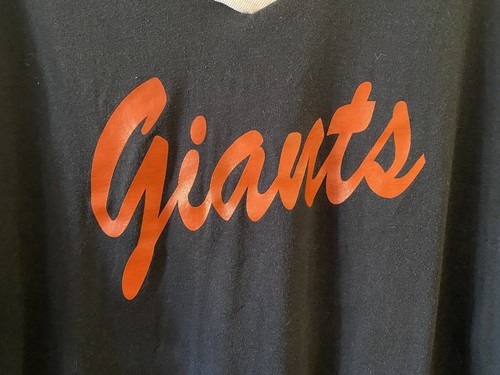 Vintage San Francisco Giants Soffe V-Neck T-Shirt #34 Size XL Made in USA - Picture 2 of 8