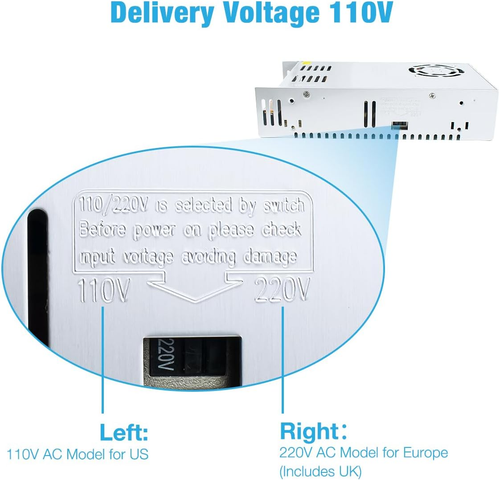 12V 30A 360W Universal Power Supply AC 110V/220V to DC 12V Regulated - Picture 3 of 12