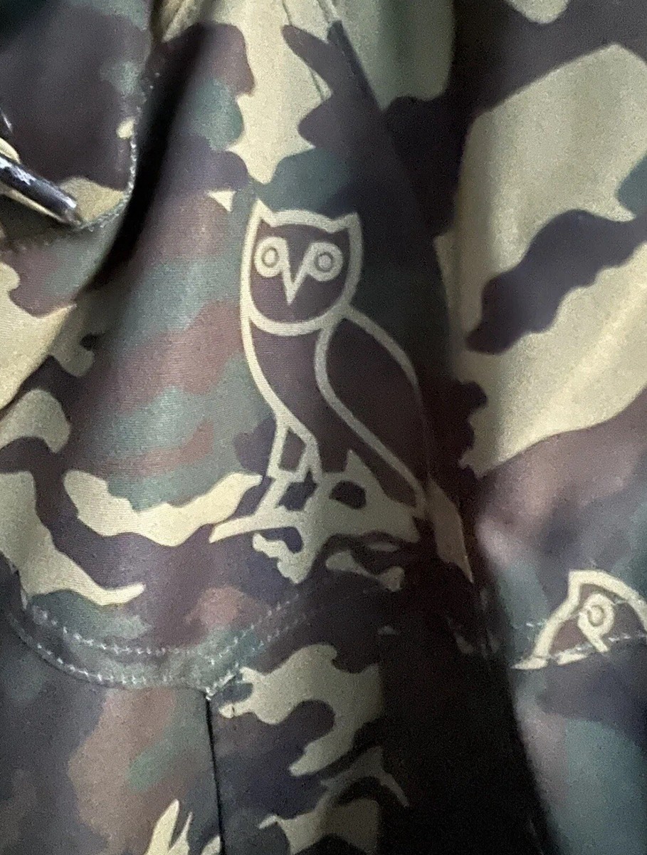 Bape X OVO Octobers Very Own CAMO JACKET Hood Extra large