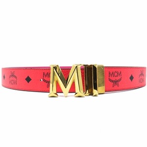 pink mcm belt