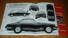 1969 Ferrari 365 Gtc Spec Sheet Brochure Poster Print Photo Info 68 69 70