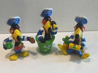 Werbefigur 3 x Figur Valky van der Valk Hotel Kapitän/Pirat: Schatzkarte/Bier..