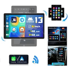 4GB+64GB Android 13 Rotatable 2 Din Car Stereo Radio Carplay GPS Navi Wifi BT