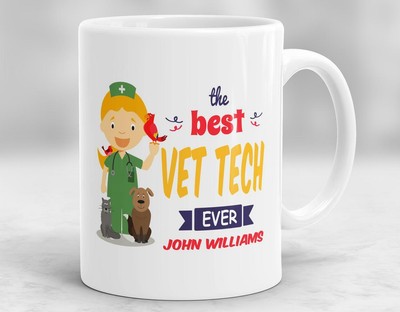 Vet Tech Mug Vet Tech Graduation Gift Veterinarian Technician Gift Custom Vet | eBay