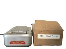 Vintage Abbey Flash Printer Contact Print With Box Powers On RARE Parts Repair