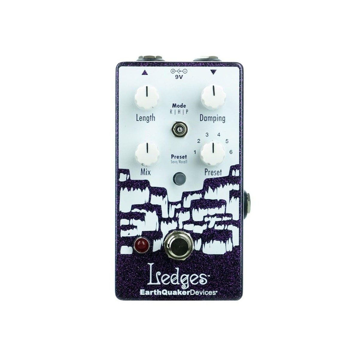 Earthquaker Devices Ledges Reverb, Purple Sparkle (Gear Hero Earthquaker Devices Ledges Reverb, Purple Sparkle (Gear Hero
