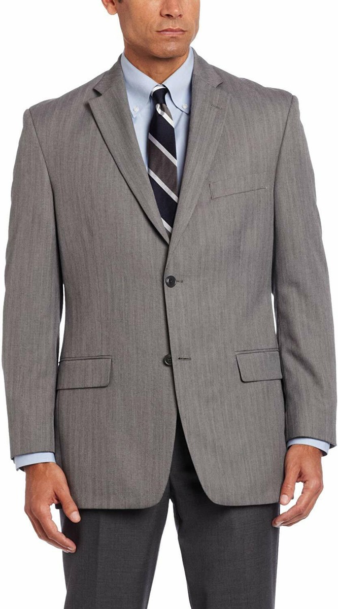 Canali Nordstrom Men's 44R Gray Plaid Two Button Center Vent