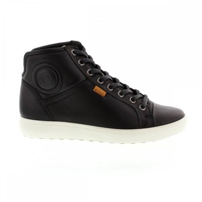 Ecco Womens Trainers Soft 7 430023 Hi-top Sneakers Casual Leather