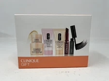 Clinique Moisture Surge Black Honey Skincare Makeup Gift Set 6 Pcs White/Orange