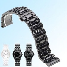 16 21mm Ceramic Watchband Strap for Rado Drill Master Bracelet Black White