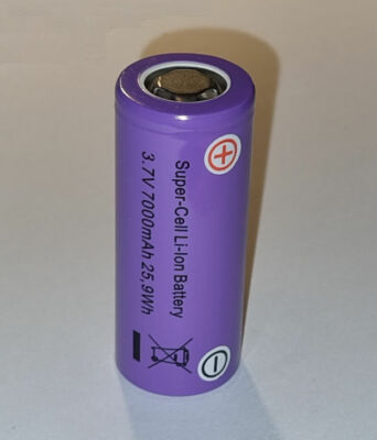 Akku 18650 Für E-zigarette 4x Li-Ion Akku 26650 – 3,7V, 7000mAh, 25,9Wh, Extra Power Für Hohen & Niedrigen Verbrauch 26650 Li Ion Akku
