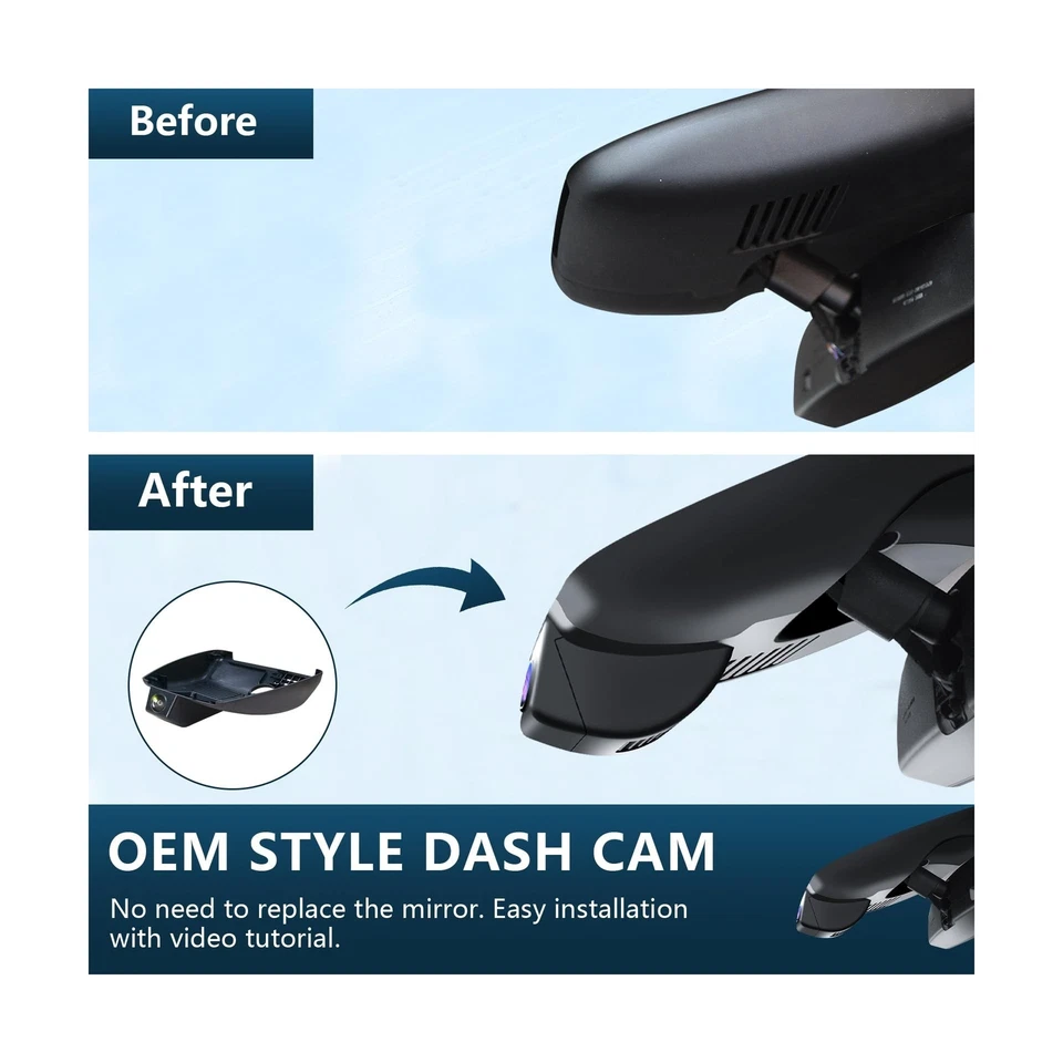 4K Dash Cam 定制适合马自达 CX5 2019-2024 和 CX-9 2020-2024 2.5S Select P... — 第 3/4 张图片