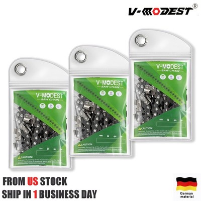 3PACK 16'' Chainsaw Chain For Atlas Cordless Chainsaw 40V Chain 3/8''LP .043'' 56DL