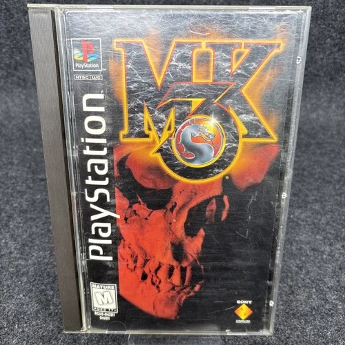 Mortal Kombat 3 (PS1) - Authentic Long Box W/ Reg Card Good Condition